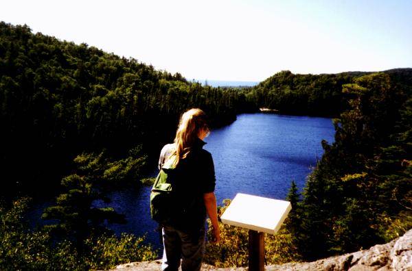 KELLY OVERLOOKS LOST LAKE, AGAWA BAY.jpg 35.1K