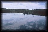 quetico, Kevin and Dave paddling in calm water.jpg (92226 bytes)